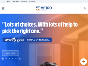'metrocu.org' screenshot