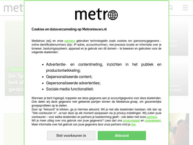 'metronieuws.nl' screenshot