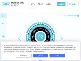 'metronomeonline.com' screenshot