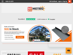'metroscreenworks.com' screenshot