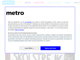 'metrotime.be' screenshot