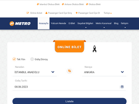 'metroturizm.com.tr' screenshot