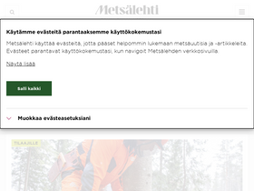 'metsalehti.fi' screenshot