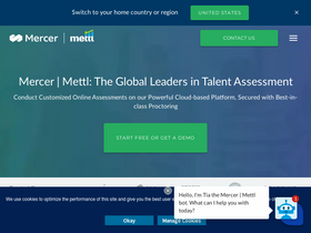 'mettl.com' screenshot