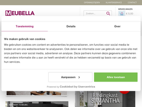 'meubella.nl' screenshot