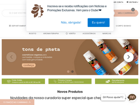 'meucabelonatural.com.br' screenshot