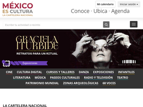 'mexicoescultura.com' screenshot