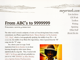 'meyerweb.com' screenshot