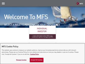 'mfs.com' screenshot