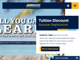 'mgccc.edu' screenshot