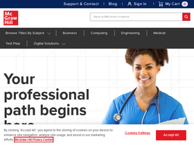 'mhprofessional.com' screenshot