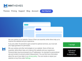 'mhthemes.com' screenshot
