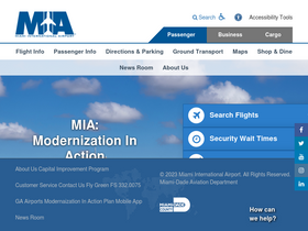 'miami-airport.com' screenshot