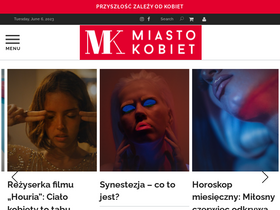 'miastokobiet.pl' screenshot