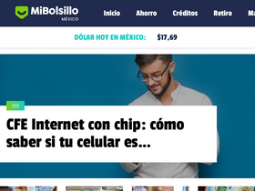 'mibolsillo.com' screenshot