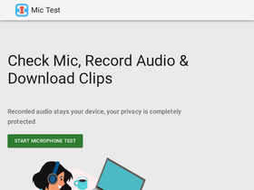 'mic-test.com' screenshot