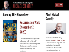 'michaelconnelly.com' screenshot