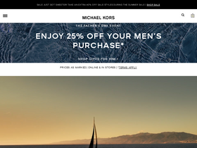 'michaelkors.com' screenshot