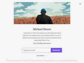 'michaelmoore.com' screenshot
