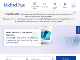 'michaelpage.com.au' screenshot