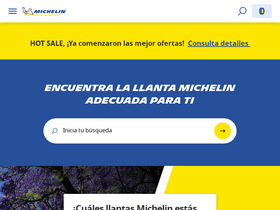 'michelin.com.mx' screenshot