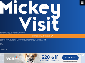 'mickeyvisit.com' screenshot
