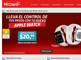 'miclaro.com.ec' screenshot