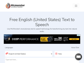 'micmonster.com' screenshot