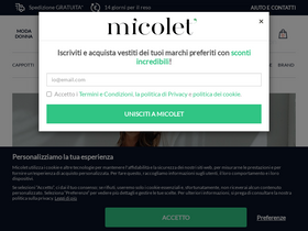 'micolet.it' screenshot