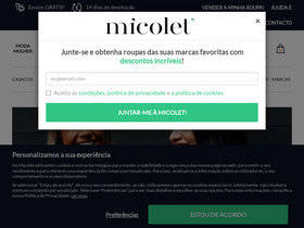 'micolet.pt' screenshot