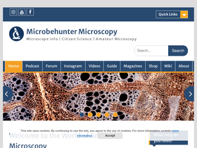 'microbehunter.com' screenshot