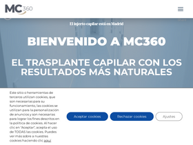 'microinjertocapilar360.com' screenshot