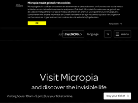 'micropia.nl' screenshot