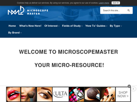'microscopemaster.com' screenshot