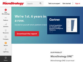 'microstrategy.com' screenshot