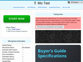 'mictests.com' screenshot