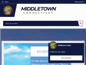 'middletownct.gov' screenshot