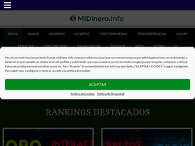 'midinero.info' screenshot
