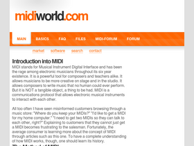 'midiworld.com' screenshot