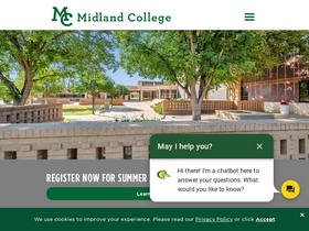 'midland.edu' screenshot