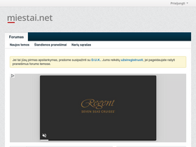 'miestai.net' screenshot