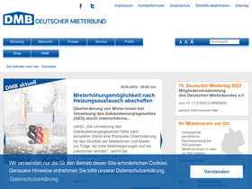 'mieterbund.de' screenshot