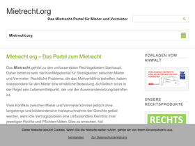 'mietrecht.org' screenshot