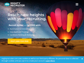 'mightyrecruiter.com' screenshot