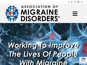'migrainedisorders.org' screenshot