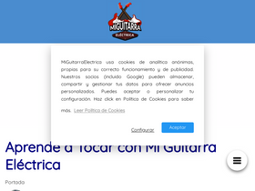 'miguitarraelectrica.com' screenshot