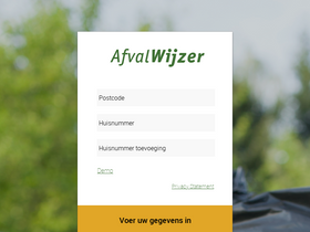 'mijnafvalwijzer.nl' screenshot