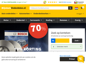 'mijnautoonderdelen.nl' screenshot