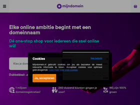 'mijndomein.nl' screenshot