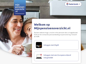 'mijnpensioenoverzicht.nl' screenshot